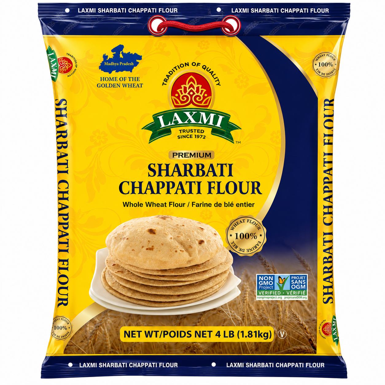 Laxmi Sharbati Chapathi Flour 4 LB