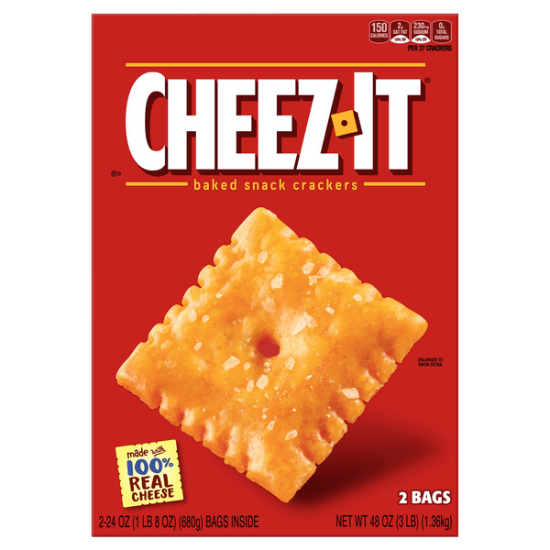 Cheez-It Crackers, Cheddar, 3 lbs