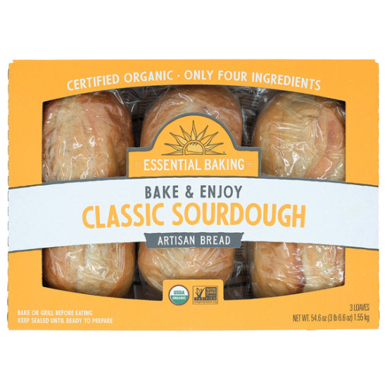 Essential Baking Co. Organic Sourdough Bread, 18.2 oz, 3-count