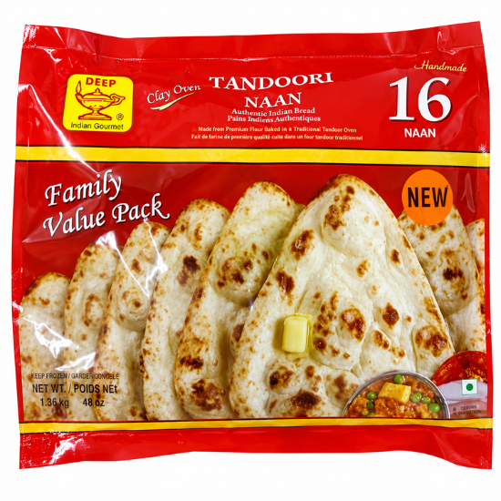 Deep Tandoori Naan 16 PC