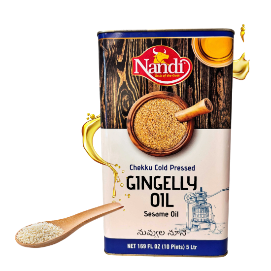 Nandi Gingelly Oil / Sesame Oil Cold Pressured 5 Liter