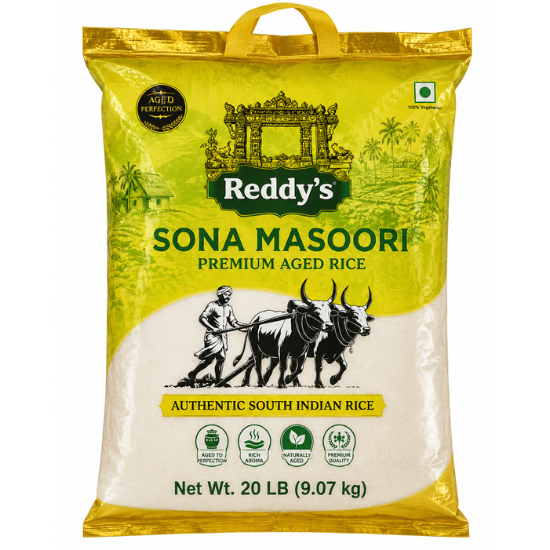 Reddys Sona Masoori Rice 20 LB