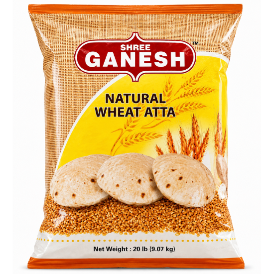 Shree Ganesh Natural Wheat Atta 20 LB