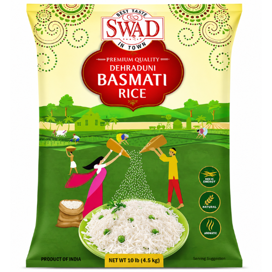 Swad Dehraduni Basmati Rice 10 LB