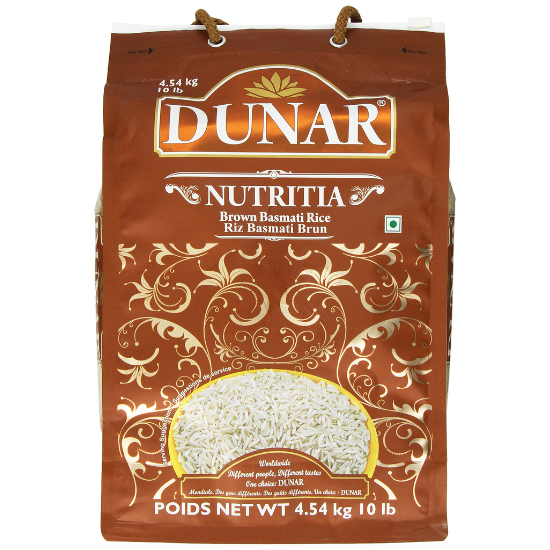 Dunar Nutritia Brown Basmati Rice 10 LB