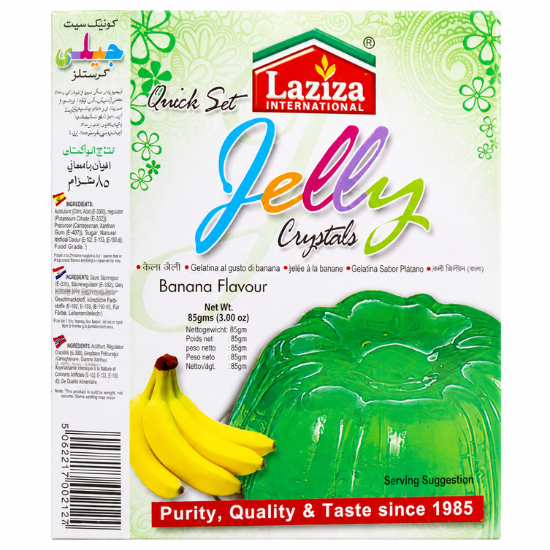 Laziza Jelly Crystal Banana Flavour 85 GM