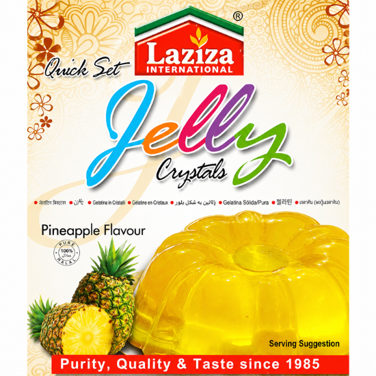 Laziza Jelly Crystal Pineapple Flavour 85 GM