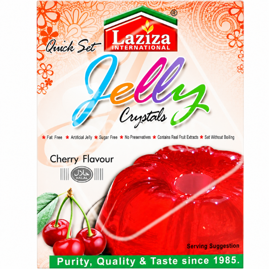 Laziza Jelly Crystal Cherry Flavour 85 GM