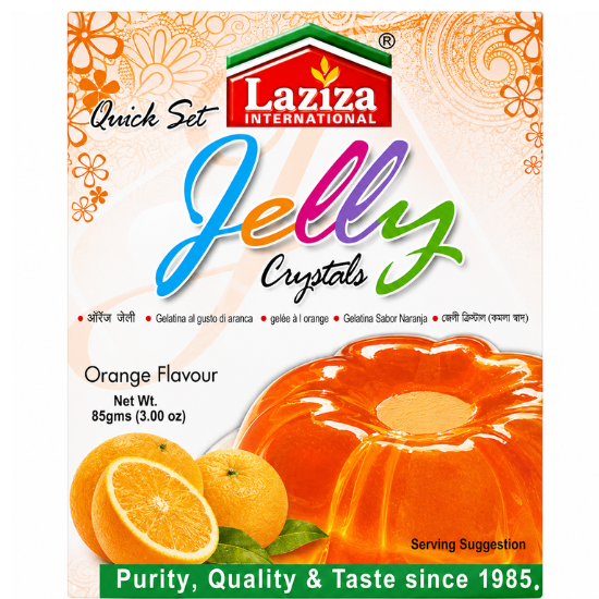Laziza Jelly Crystal Orange Flavour 85 GM