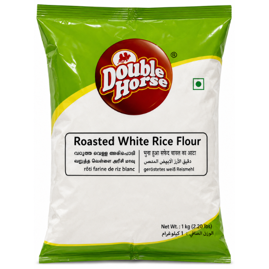 Double Horse Roasted White Rice Flour 1 Kg