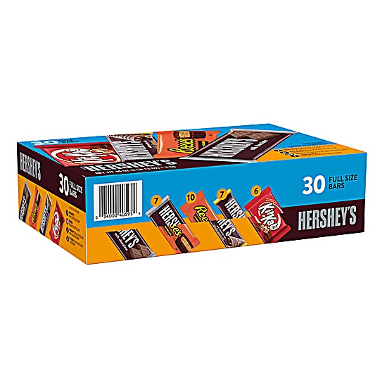 HERSHEY'S, KIT KAT® and REESE'S Assorted Milk Chocolate Candy Variety Pack, 45 OZ (30 Count)