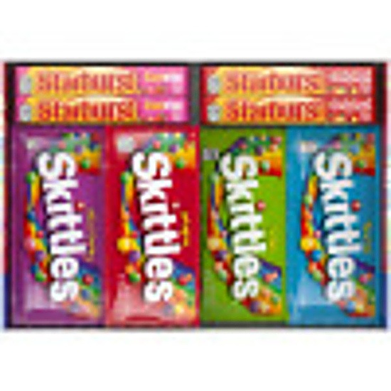 Skittles & Starburst Variety Pack Full Size Chewy Candy Assortment Bars