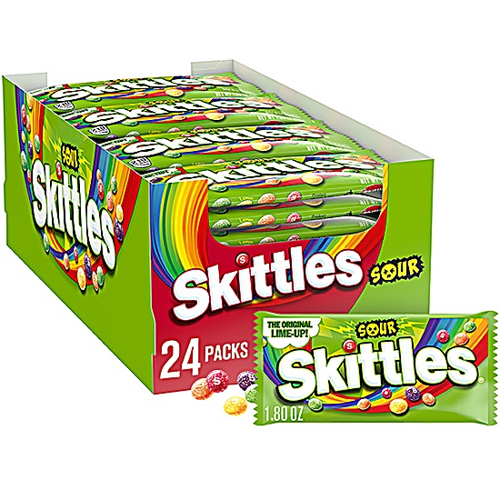 Skittles Sour Fruity Candy Singles