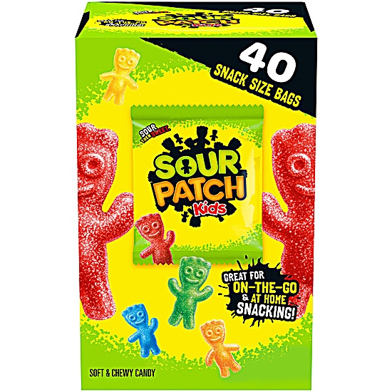 SOUR PATCH KIDS Soft & Chewy Candy Snack Packs