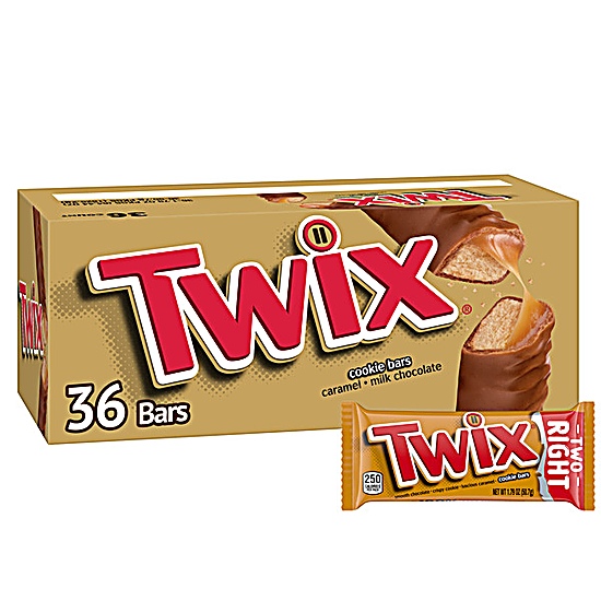 TWIX Caramel Cookie Chocolate Candy Bars Bulk Pack