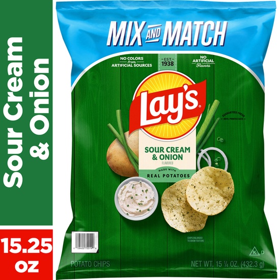 Lay's Potato Chips Sour Cream & Onion