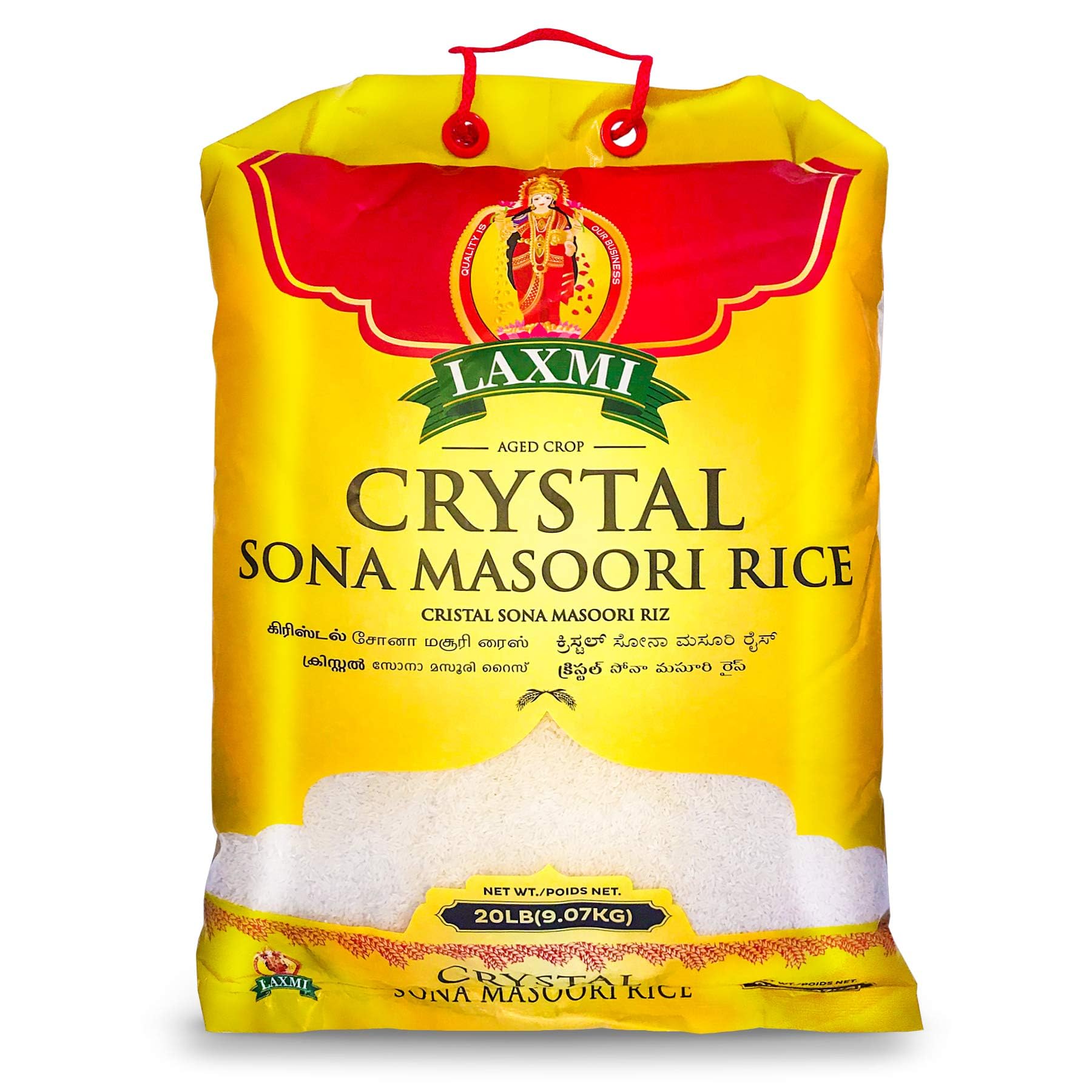 Laxmi Crystal Sona Masoori Rice 20 LB