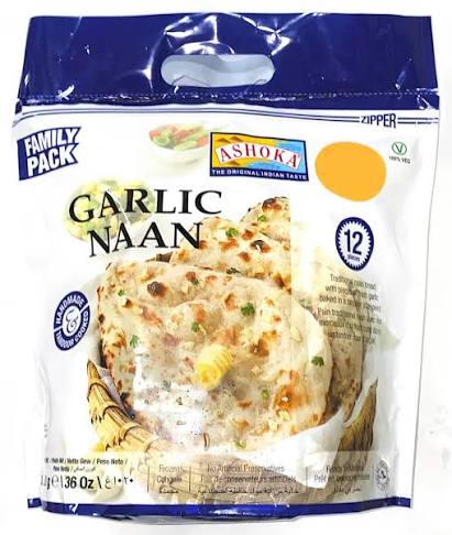 Ashoka Garlic Naan Family 12 PC