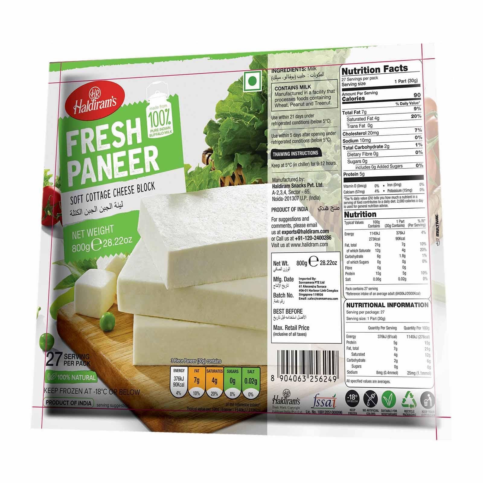 Haldiram Fresh Paneer 800 GM