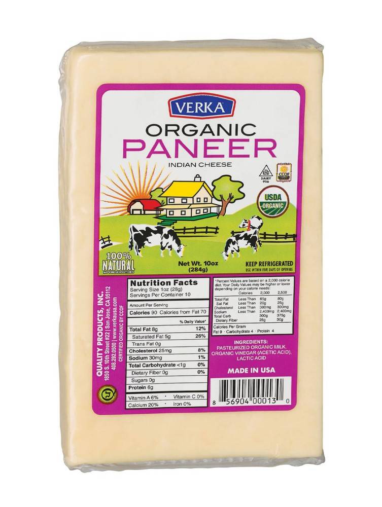 Verka Organic Paneer 10 OZ