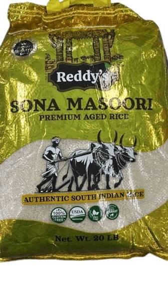 Reddy's Sona Masoori Rice 20 LB