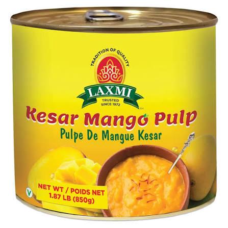 Laxmi Kesar Mango Pulp 850 GM