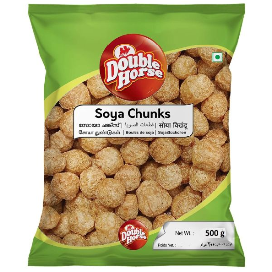 Double Horse Soya Chunks 500 GM