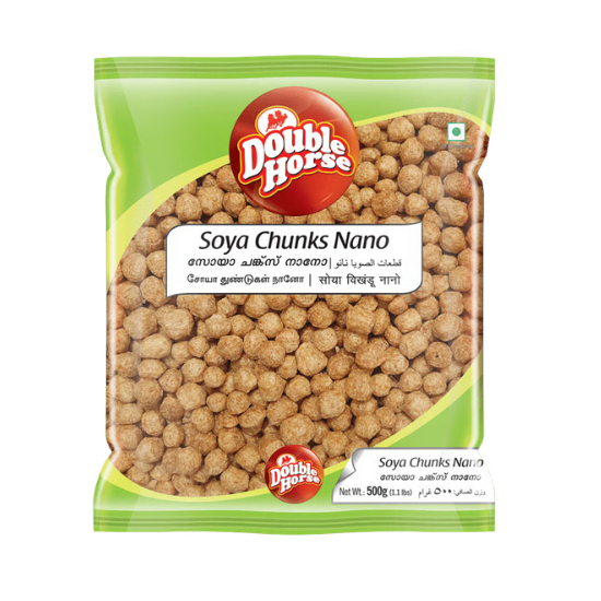 Double Horse Soya Chunks Nano 500 GM