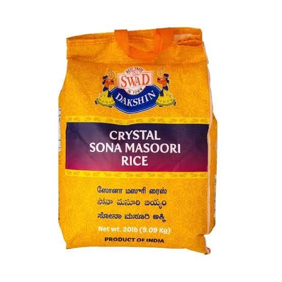 Swad Crystal Sona Masoori Rice 20 LB