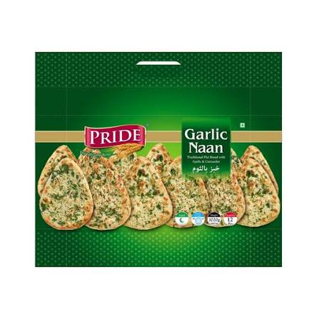 Pride Garlic Naan 12PC