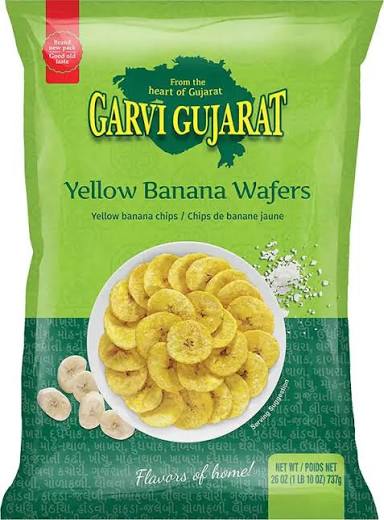 Garvi Gujarat Yell Banana Wafer 26OZ