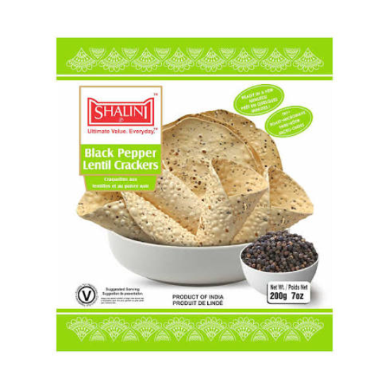 Shalini Black Pepper Cracker 7 OZ