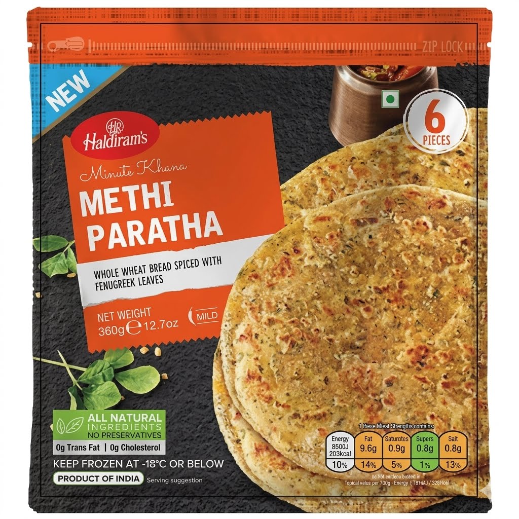 Haldiram's Methi Paratha 6PC