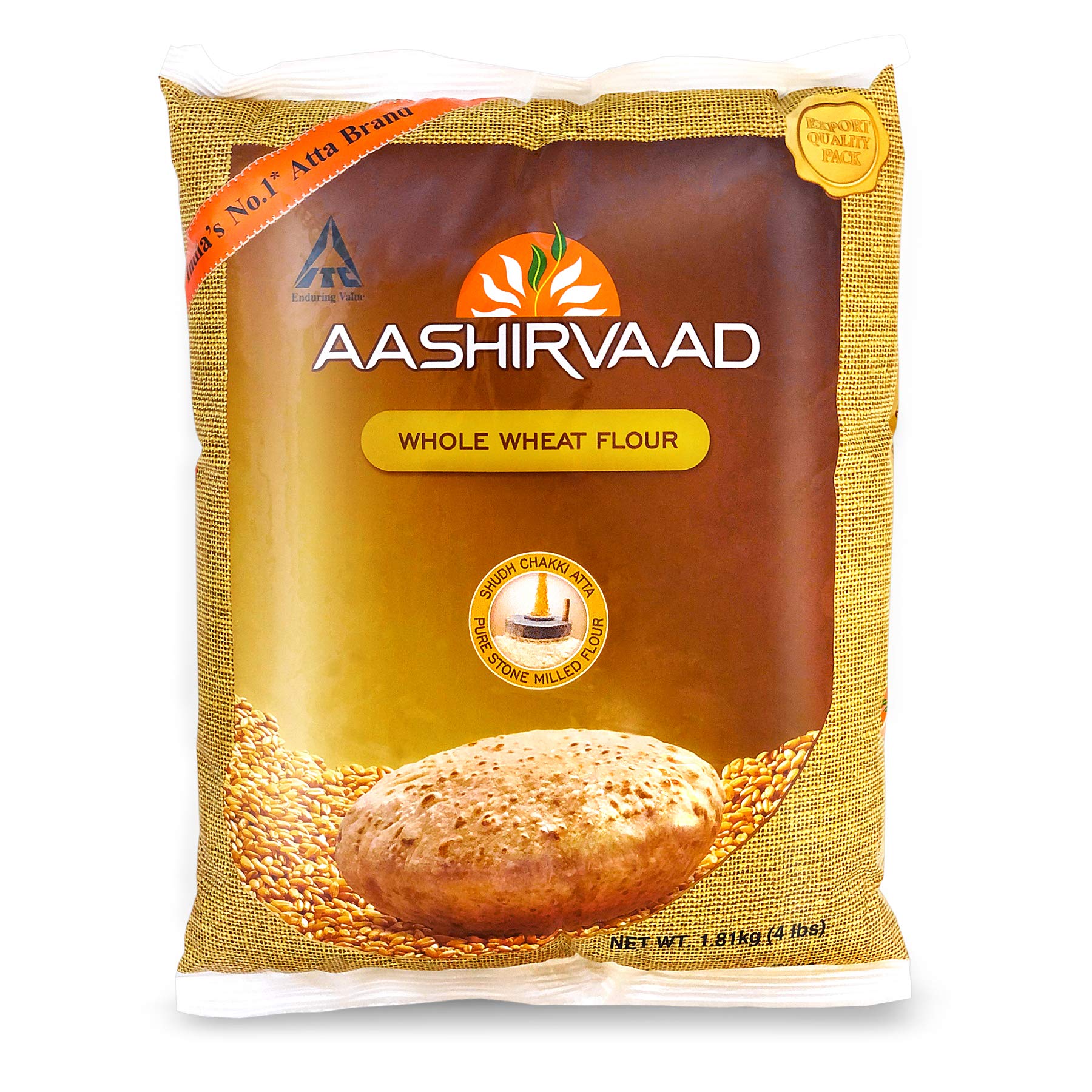 Aashirvaad Whole Wheat Flour 4 LB