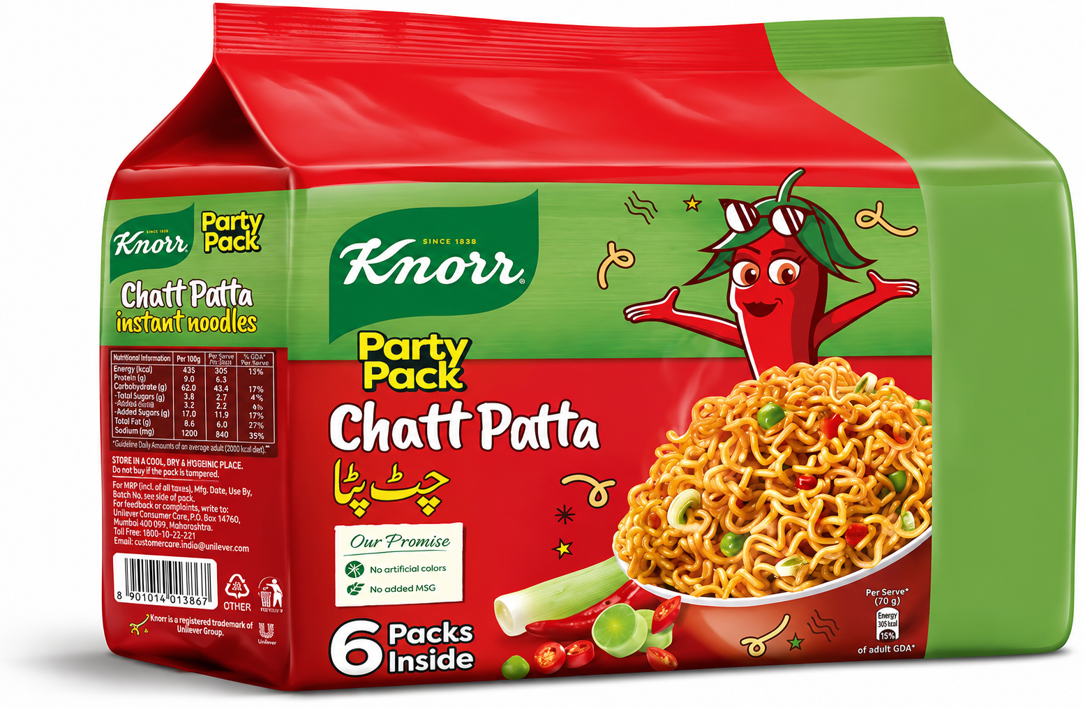 Knorr Chatt Patta Noodles 6pk
