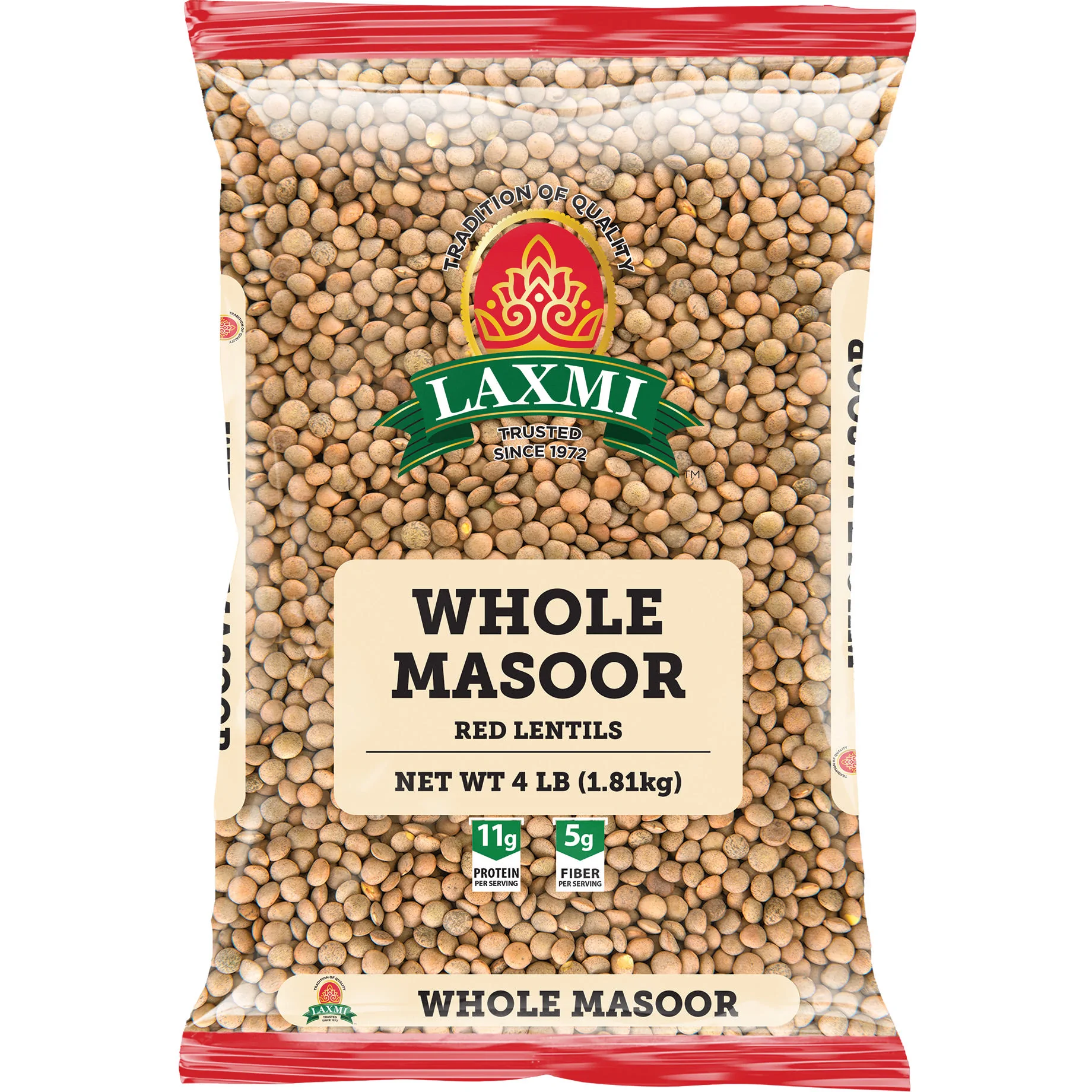 Laxmi Masoor Dal Whole 4 LB