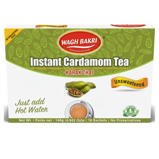 Wagh Bakri Cardamom Chai Unsweetened 140GM