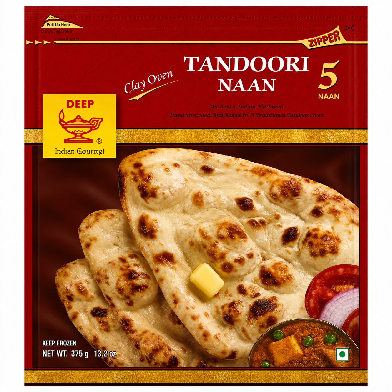 Deep Tandoori Naan 5PC