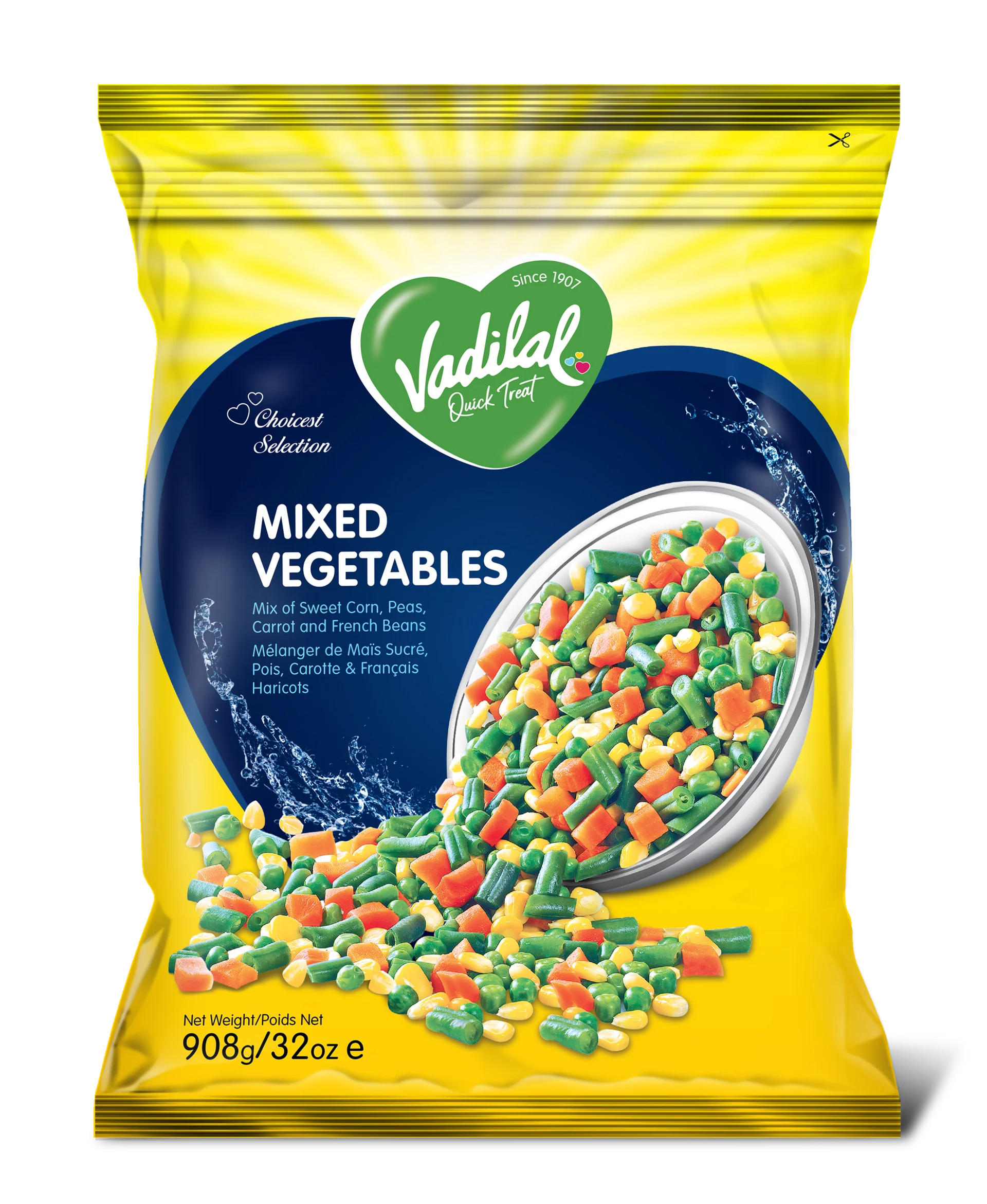 Vadilal Mixed Vegetables 908GM