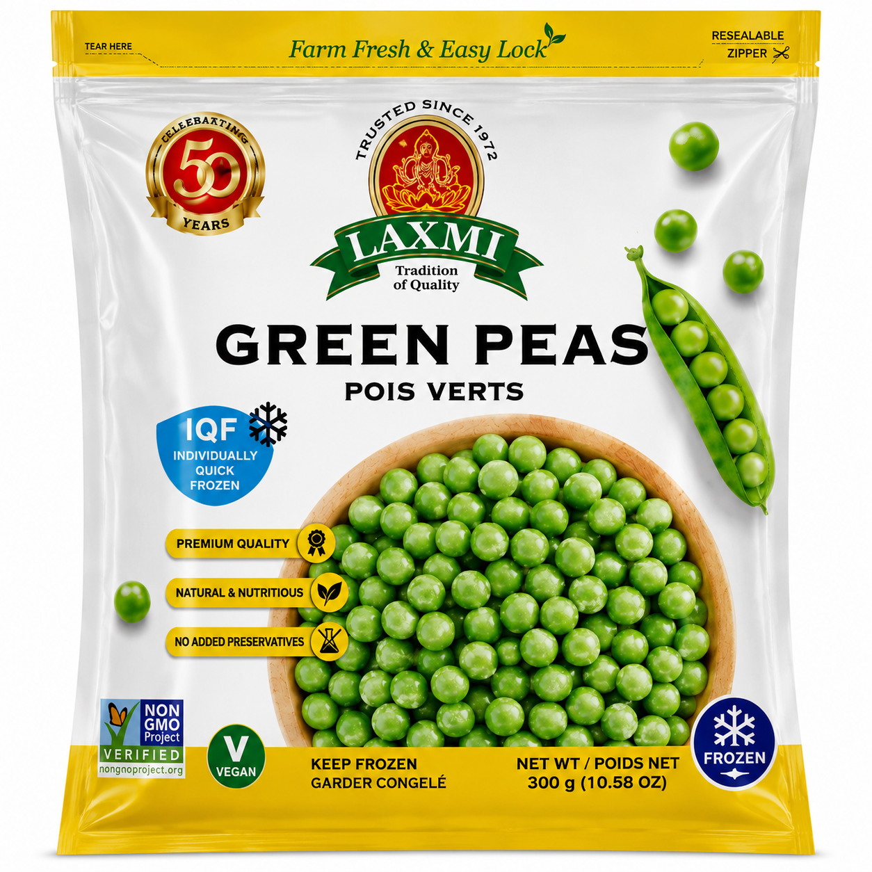 Laxmi Green Peas 300 GM