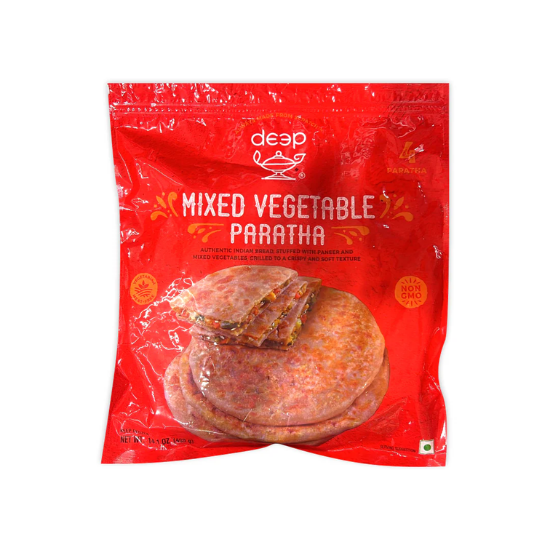 Deep Mixed Vegetable Paratha 4 PC