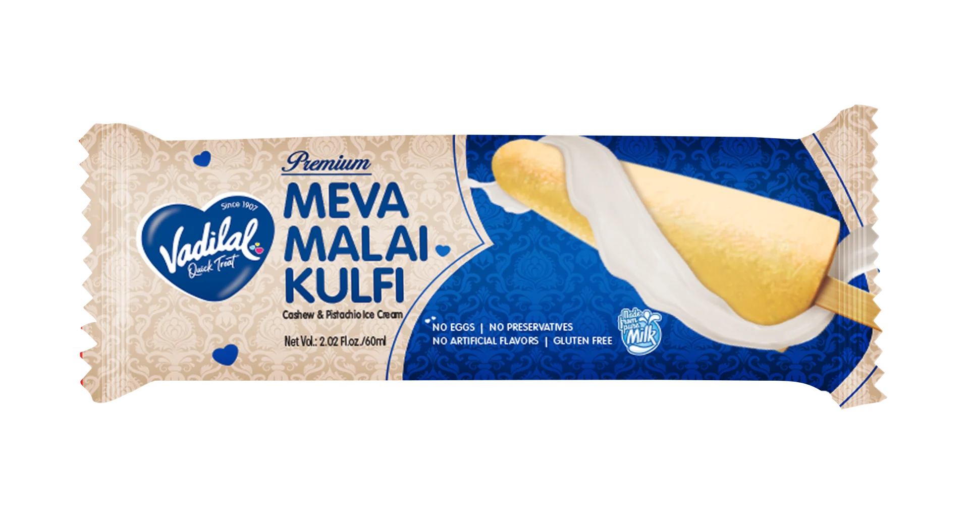 Vadilal Meva Malai Kulfi 60 ML