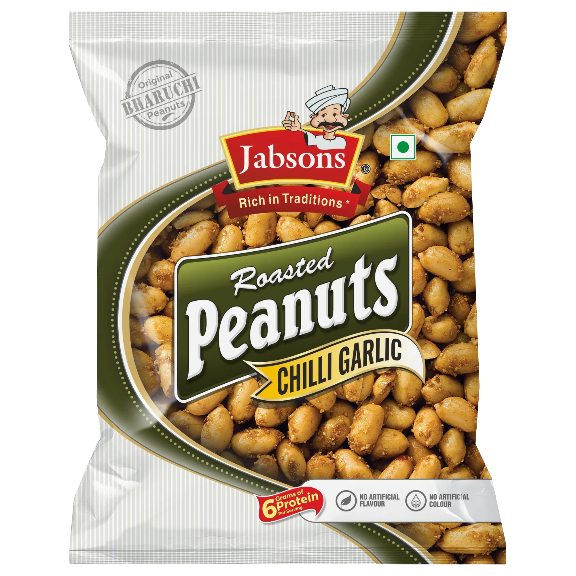 Jabsons Roasted Peanuts Chilli Garlic 140 GM
