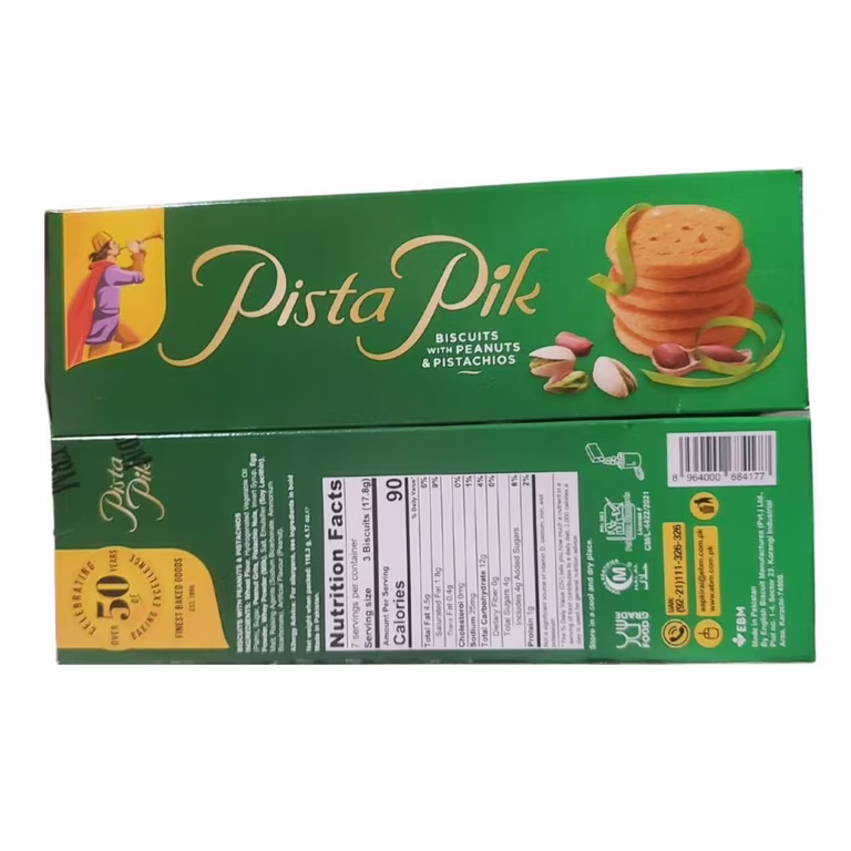Ebm Peanuts Pista pik Biscuits 118.3GM