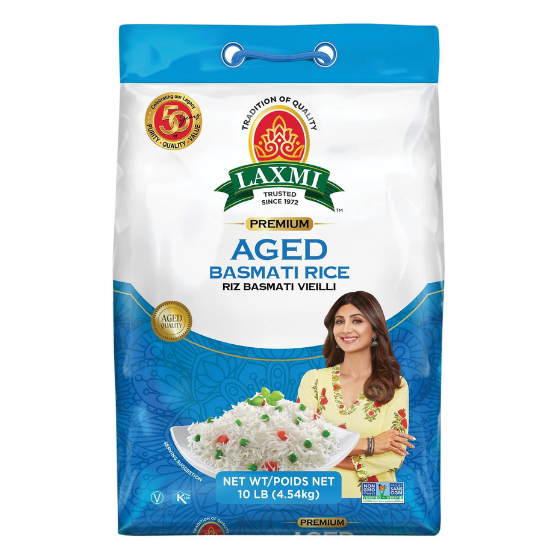 Laxmi Aged Basmati Rice 10 LB