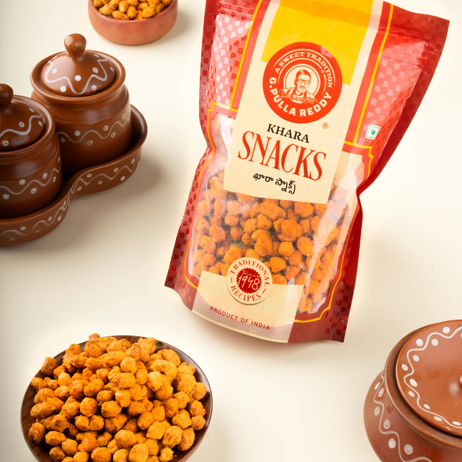 G Pulla Reddy Masala Peanuts 170GM