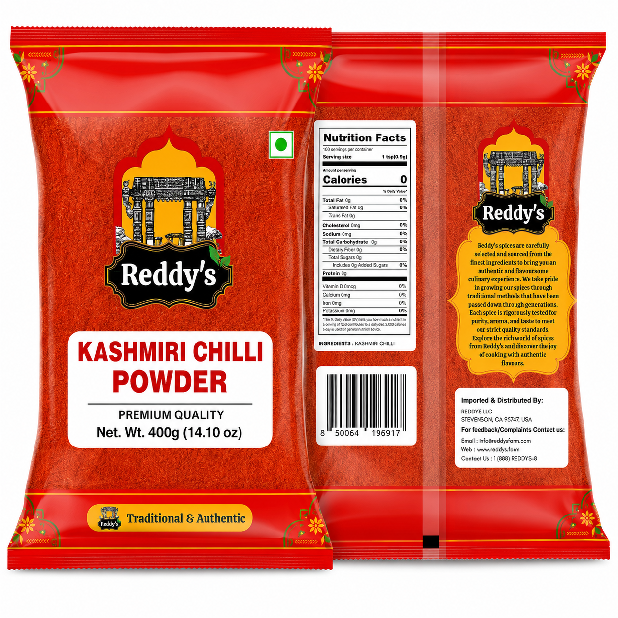 Reddys Kashmiri Chilli Powder 400 GM