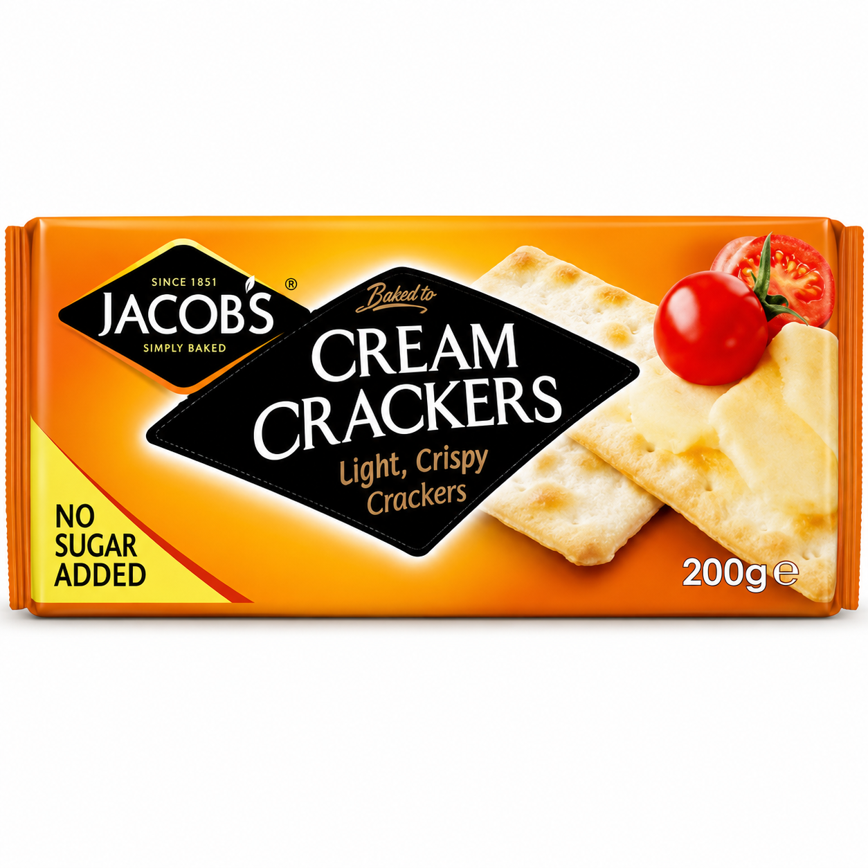 Jacobs No Sugar Cream Crackers 200GM