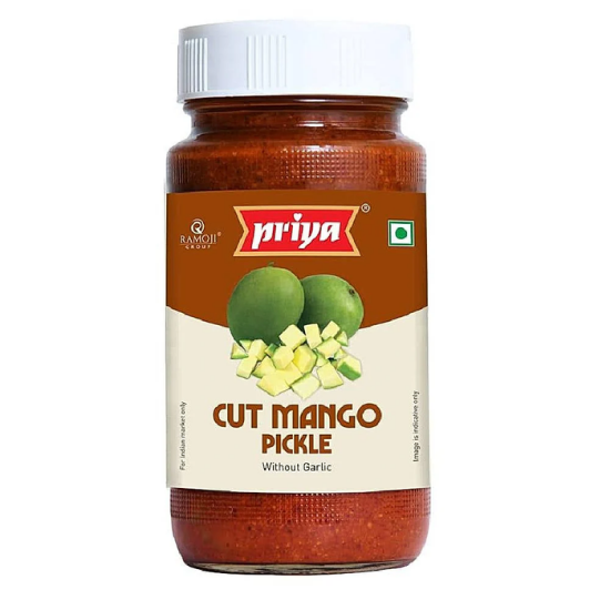 Priya Cut Mango Pickle Without Garlic 300GM