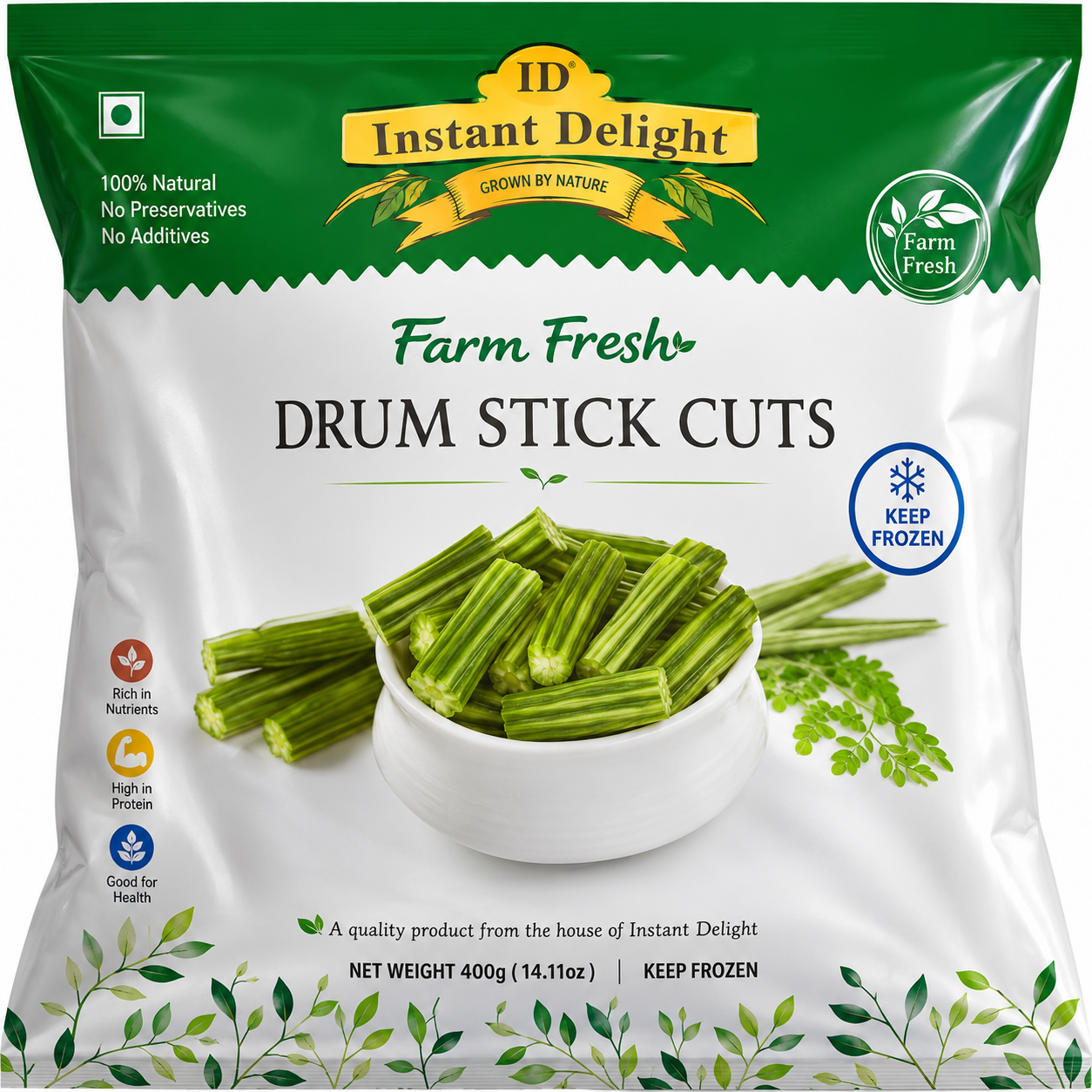 Instant Delight Drumstick Cut 400GM